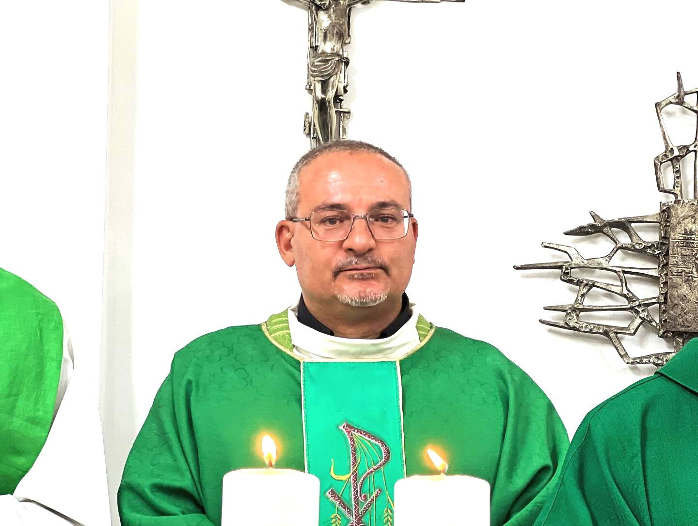 Father Amer Jubran /the parish priest of the Latin Catholic Church in Jenin